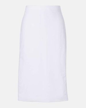 Vince Midirock Easy Aus Einem Leinengemisch - Weiß