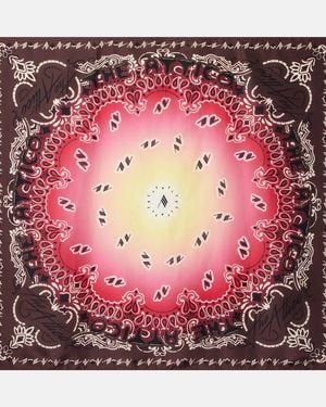 The Attico Printed Silk Scarf - Red