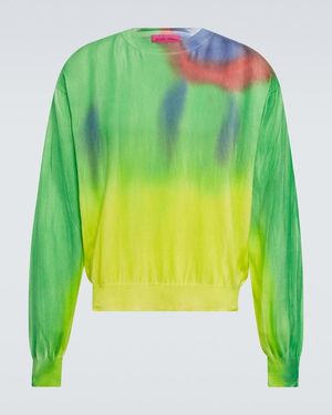 The Elder Statesman Pullover Dreamscape - Grün