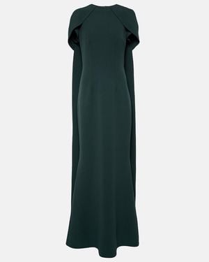 Safiyaa Caped Gown - Green