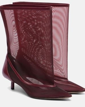 Jacquemus Botines Tourni De Malla - Morado