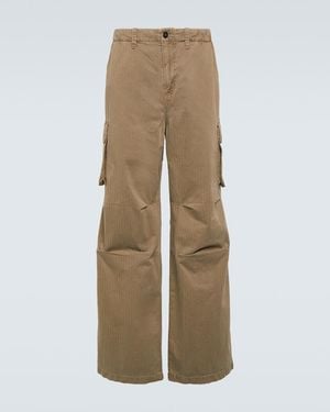 Our Legacy Mount Herringbone Cotton Cargo Trousers - Natural