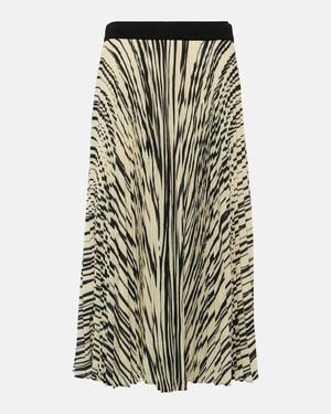 Proenza Schouler Printed Plisse Midi Skirt - Green