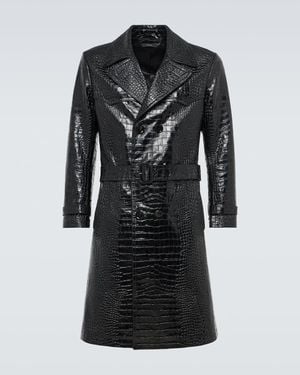 Tom Ford Trenchcoat aus Leder - Schwarz
