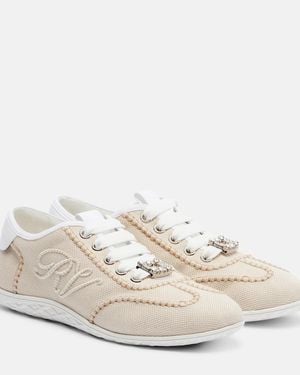 Roger Vivier Viv Up Low-Top Trainers - White
