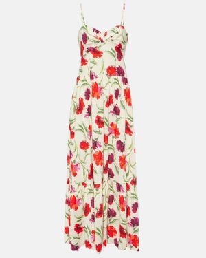 Diane von Furstenberg Etta Floral Maxi Dress - Red