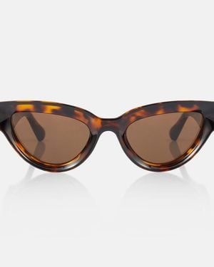 Bottega Veneta Edgy Cat-eye Sunglasses - Brown