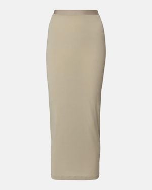 Wardrobe NYC Falda Tubo Semitransparente - Neutro