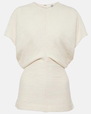 TOTEME Top With A Round Neckline - Natural
