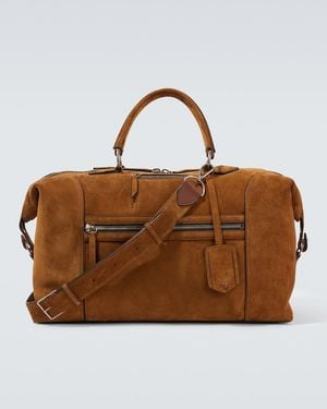 Metier Weekender Vagabond Aus Veloursleder - Braun