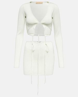 AYA MUSE Cibari Cutout Minidress - White