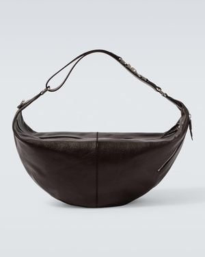 Lemaire Schultertasche Quiver Clip Aus Leder - Weiß