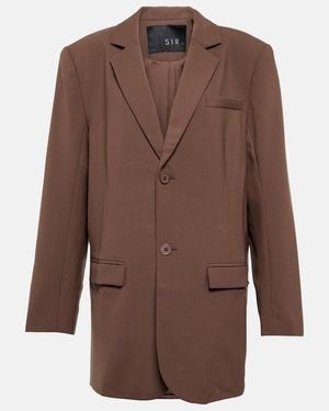 SIR. Single-Breasted Wool-Blend Blazer - Brown