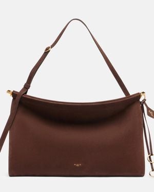 Alaïa Le Click Large Leather Shoulder Bag - Brown