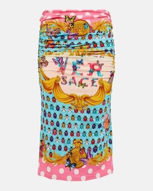 Versace Bedruckter Midirock - Mehrfarbig