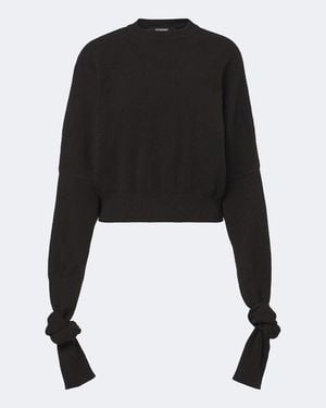Jacquemus Fiocco Wool And Cashmere Jumper - Black