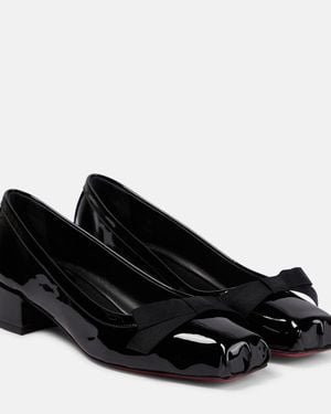 Christian Louboutin Mamaflirt Patent Leather Court Shoes - Black