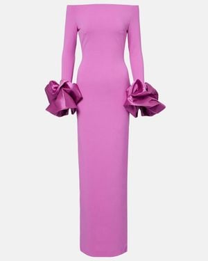 Solace London Talia Off-Shoulder Gown - Purple