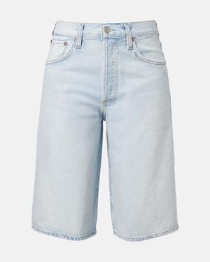 Agolde Bermudas Ramona De Denim - Azul