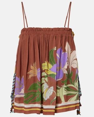 ALÉMAIS Alfie Floral Top - Brown
