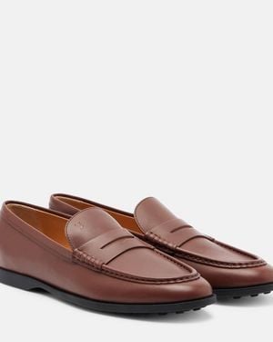 Tod's Loafers Gommino Aus Leder - Braun