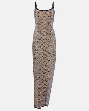 Balmain Black And Camel Dress - Brown