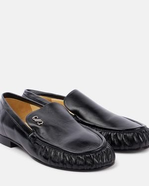 Proenza Schouler Park Leather Loafers - Black