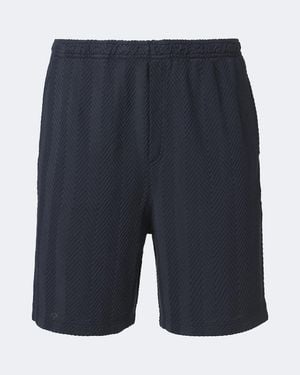 Missoni Bermudas En Mezcla De Algodon Con Zigzag - Azul