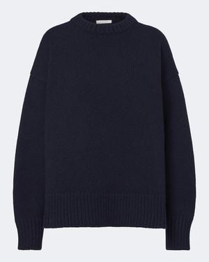 The Row Ophelia Wool And Cashmere Sweater - Blue