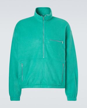 AURALEE Pullover Aus Seiden-Fleece - Blau