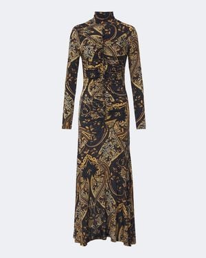Ulla Johnson Midikleid Ida Aus Jersey - Natur