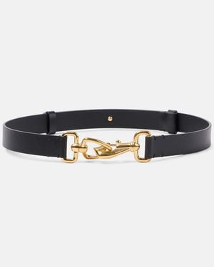 Burberry Equestrian Leather Belt - Blue