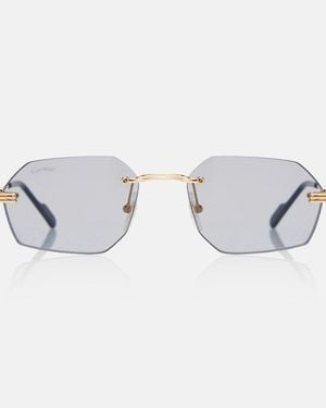 Cartier Premiere De Cartier Rectangular Sunglasses - Grey