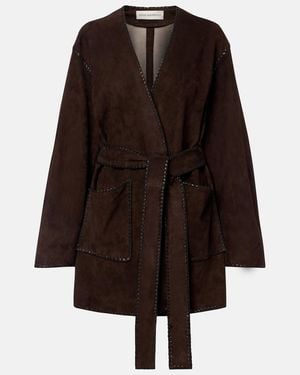 Nour Hammour Jacke Anika Aus Veloursleder - Braun