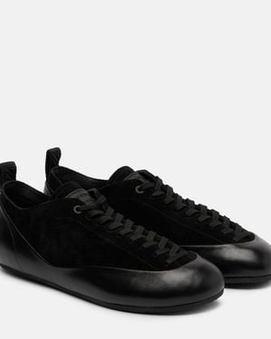Proenza Schouler Arcadia Suede And Leather Trainers - Black