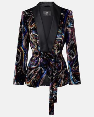 Etro Velvet Blazer - Black