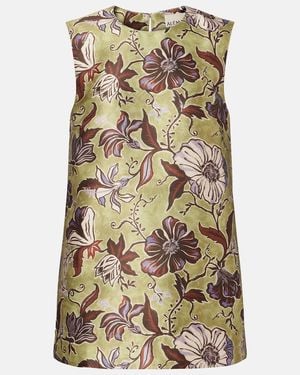 ALÉMAIS Citron Floral Top - Green