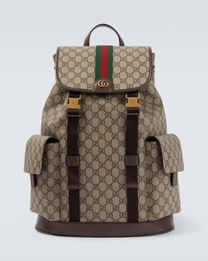 Gucci Ophidia Gg Canvas Large Backpack - Natural