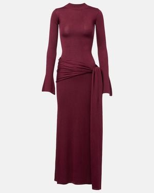AYA MUSE Maxikleid Aus Einem Seidengemisch - Rot
