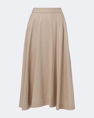 Max Mara Midirock Aus Wolle - Natur