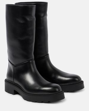 The Row Nobilis Tr Leather Boots - Black