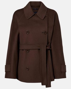Max Mara Max Mara Louise Virgin Wool Jacket - Brown