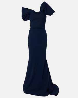 Rachel Gilbert Jade Asymmetric Gown - Blue