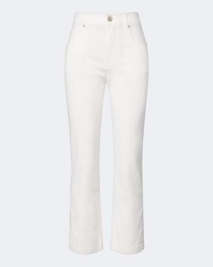 Eleventy Cropped Slim Jeans - White
