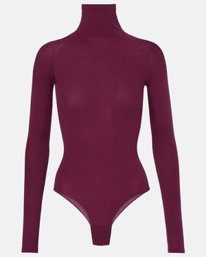 Alaïa Second Skin Bodysuit - Purple