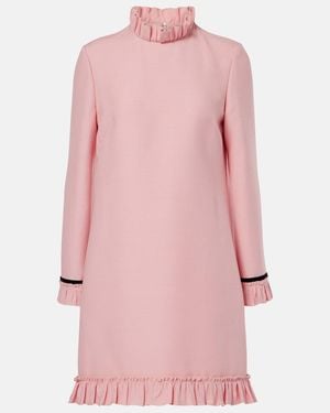 Valentino Crepe Couture Minidress - Pink