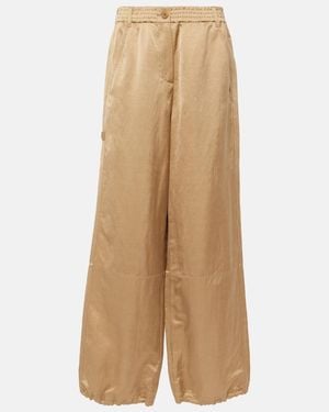Dorothee Schumacher Slouchy Coolness Wide-Leg Pants - Natural
