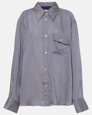 KHAITE Yatty Striped Shirt - Grey