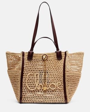 Chloé Iconic Large Raffia Tote Bag - Brown