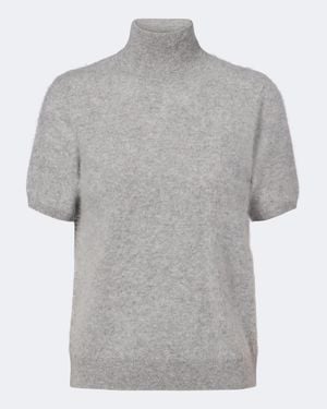 Max Mara Wool Turtleneck Sweater - Gray